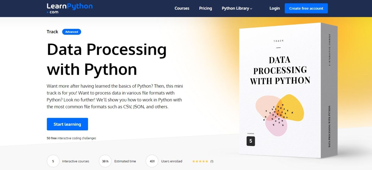 Data processing with python